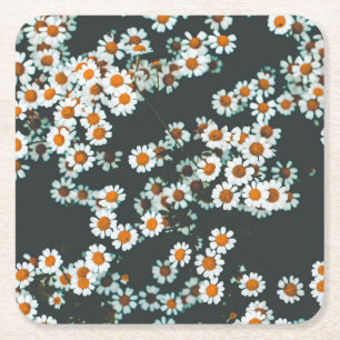 Daisy Daisies Floral Rechteckiger Pappuntersetzer