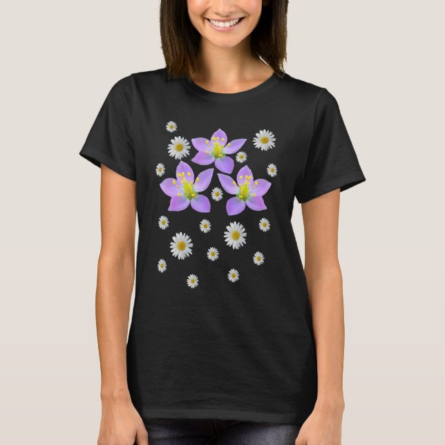 Daisy Daisy Blume Floral Pattern T-Shirt (Vorderseite)