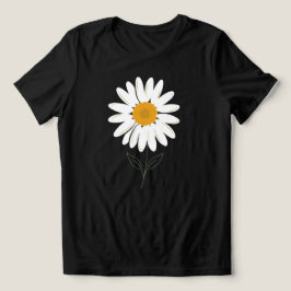 Daisy Damen Minimalistisches Grafik T-Shirt Tri-Blend Shirt