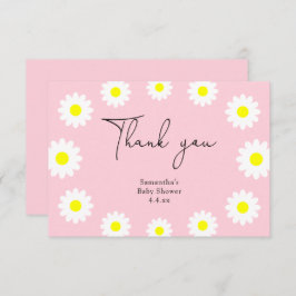 Daisy - Danke, Baby Dusche Dankeskarte