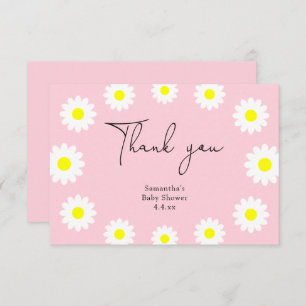 Daisy - Danke, Baby Dusche Dankeskarte