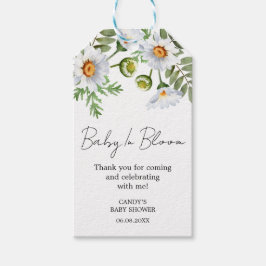 Daisy Dankeschön Baby Shower Geschenkanhänger
