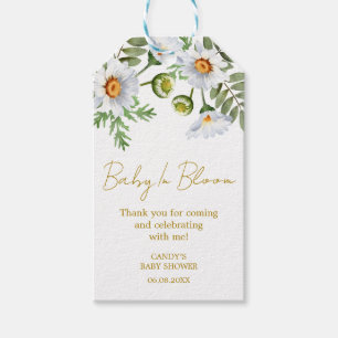 Daisy Dankeschön Baby Shower Geschenkanhänger