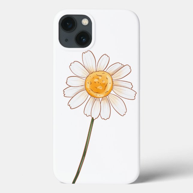 Daisy - Darstellung der rustikalen Wildblume Case-Mate iPhone Hülle (Rückseite)