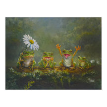 "Daisy Day" handgemalter Druck