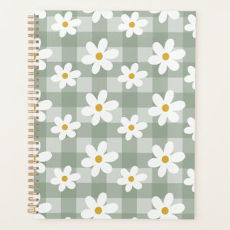 Daisy Days Planner - Green Gingham Planer