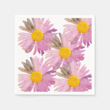 Daisy Delight Napkins - Krawatte-Dye Inspiriert, 5