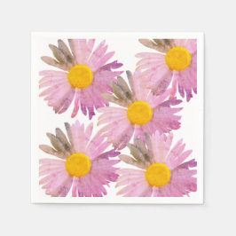 Daisy Delight Napkins - Krawatte-Dye Inspiriert, 5 Serviette