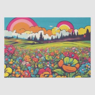 Daisy Delight Pop Art Blossoms decoupage Seidenpapier