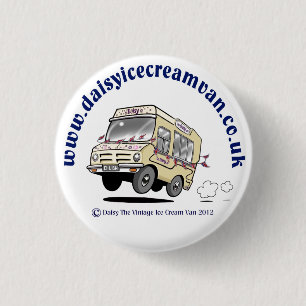 Daisy Der Vintage-Eiswagen-Abzeichen Button
