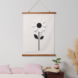 Daisy Design Wandteppich Mit Holzrahmen