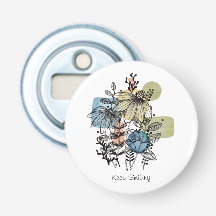 Daisy Doodle in Tinte und Wasserfarbe