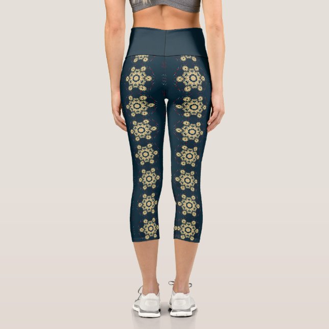 Daisy Dreams Mandala Capri Leggings (Rückseite)