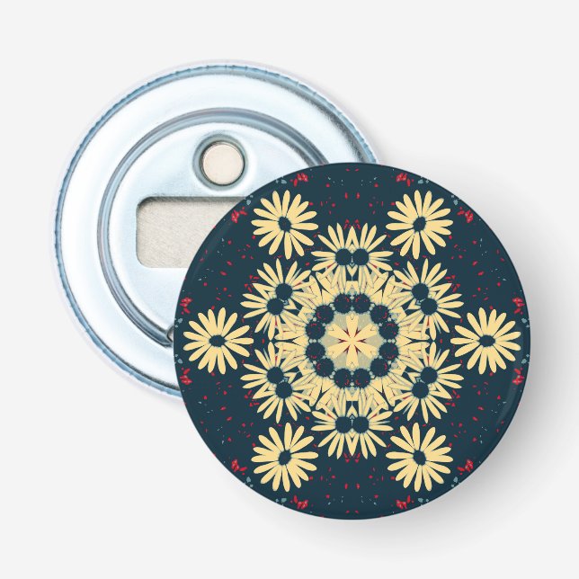 Daisy Dreams Mandala Flaschenöffner (Vorderseite)