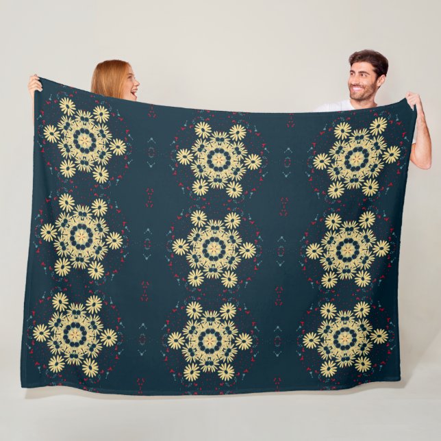 Daisy Dreams Mandala Fleecedecke (Beispiel)