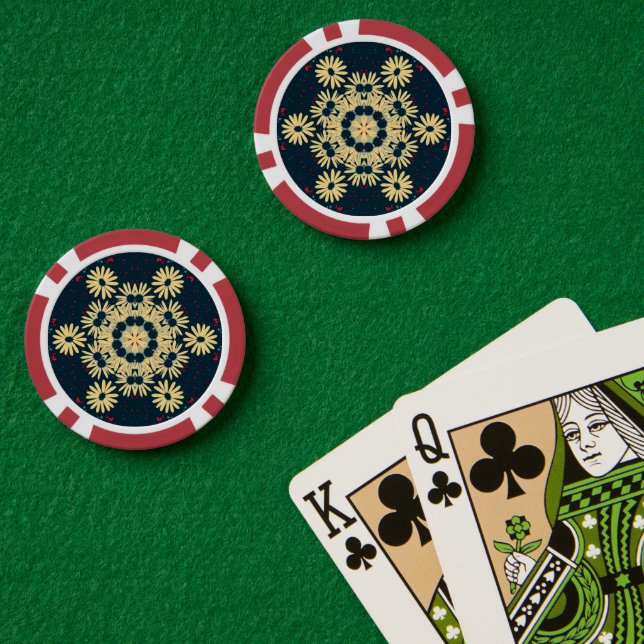 Daisy Dreams Mandala Pokerchips (Pokertisch (doppelt))