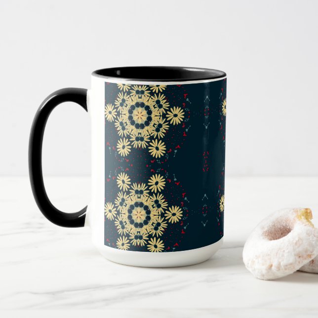 Daisy Dreams Mandala  Tasse (Mit Donut)
