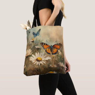 Daisy Dreams: Schmetterling und Blume Texturbag