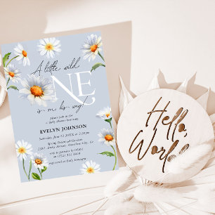 Daisy 'Ein kleiner Wilder' Jungen-Baby-Party Einladung