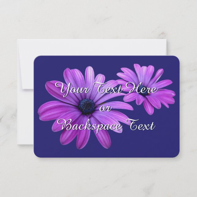 Daisy Einladungen Personalisiert Daisy RSVP Card (Vorderseite)