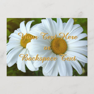 Daisy Einladungen Personalisierte Daisy RSVP Card