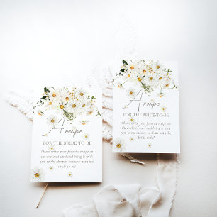 Daisy Elegante Wildblume Brautparty Rezept Begleitkarte