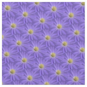 Daisy Fabric Lila Daisy Fabric Cotton oder Poly Stoff