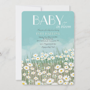 Daisy Field Baby Shower Einladung