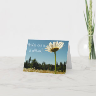 Daisy Field Thank-You Note Card Dankeskarte