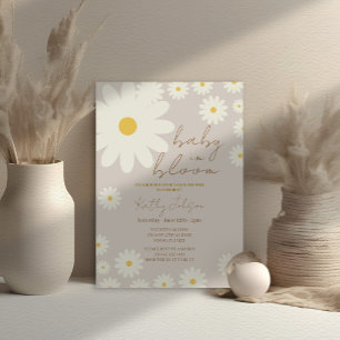 Daisy Floral Baby in Blütendusche Einladung