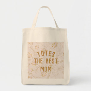 Daisy Floral Best Mama je benutzerdefinierter Text Tragetasche