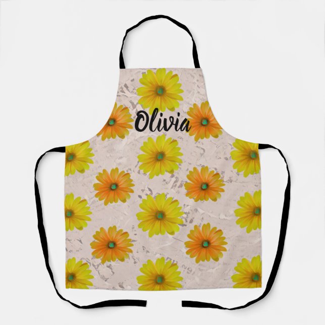 Daisy floral bouquet schürze (Vorderseite)