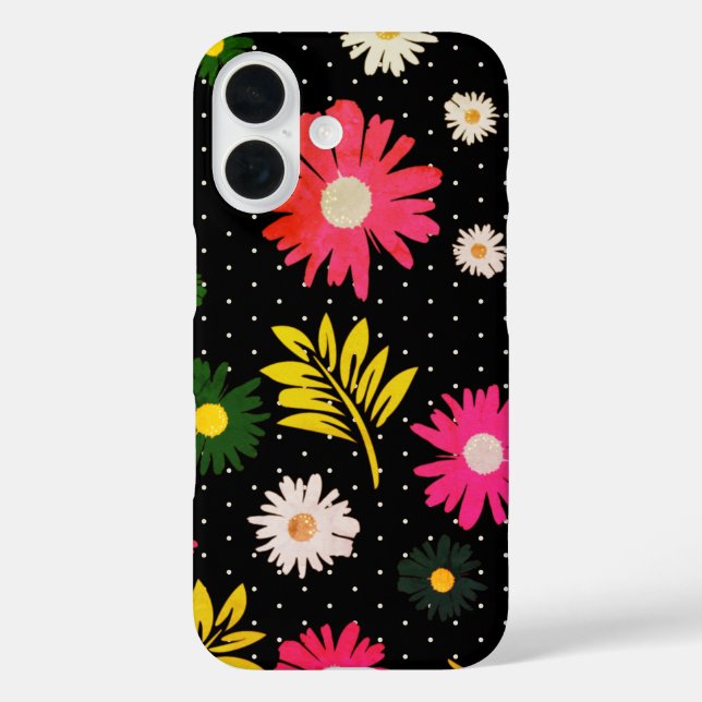Daisy Floral mit Blätter Garten Botanisches Design Case-Mate iPhone Hülle (Rückseite)