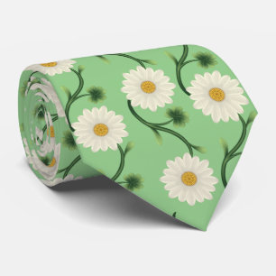 Daisy Floral Pattern Krawatte