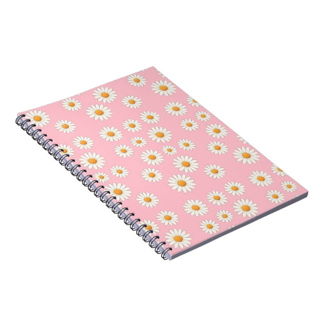 Daisy Floral Spiral Notebook - Foto Journal Notizblock (Rechte Seite)