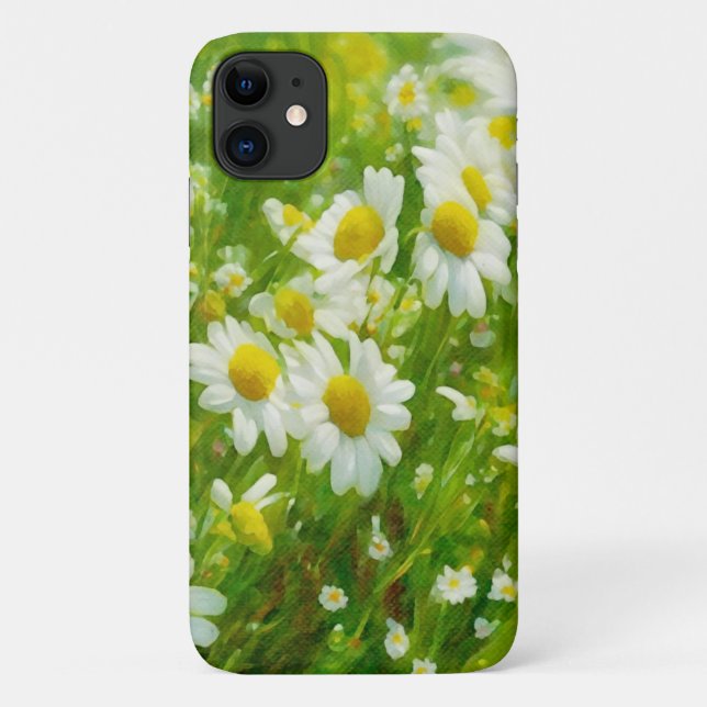 Daisy Flower Garden Art Phone Case (Rückseite)
