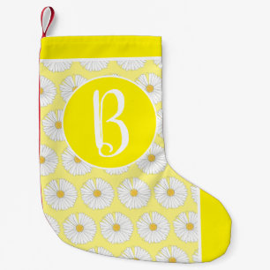 Daisy Flower Garden Party Floral Print Daisies Kleiner Weihnachtsstrumpf