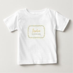 Daisy Flower Girl Individuelle Name Wedding Baby T-shirt