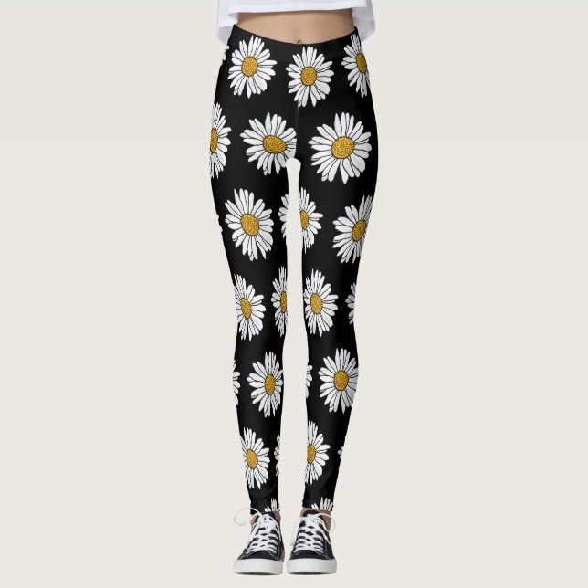 Daisy Flower Leggings (Vorderseite)