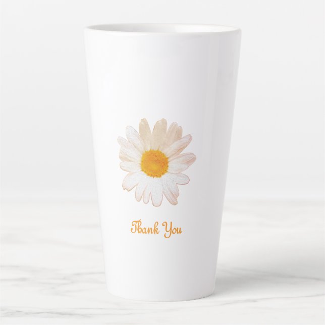 Daisy Flower Mug – Summer Botanical Cozy Milchtasse (Vorderseite)