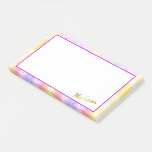 Daisy Flower Pattern Post-it Klebezettel