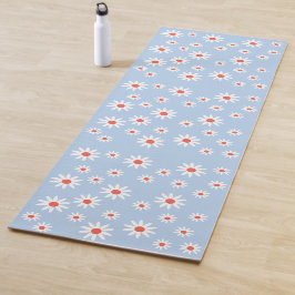 Daisy Flowers Pattern Yogamatte