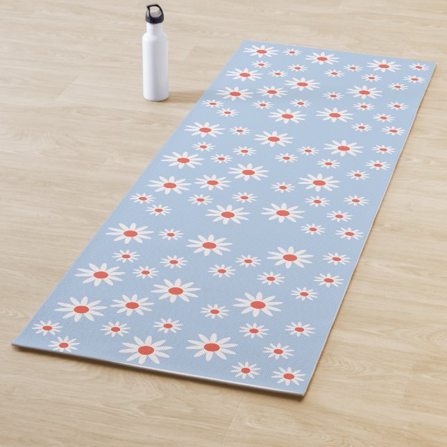Daisy Flowers Pattern Yogamatte (Beispiel)