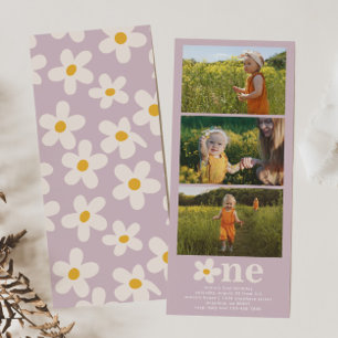 Daisy Foto Birthday Einladung