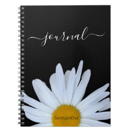 Daisy Foto Black Journal Spiral Foto Notebook Notizblock