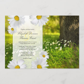 Daisy Frame mit Wiese Foto Hochzeitseinladung Einladung