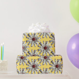 Daisy Fresh Blume Fashion Blauer Frühling Sommer Geschenkpapier