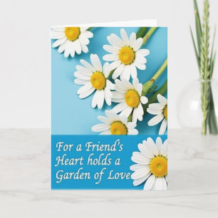 Daisy Freunde Herz Garten Karte
