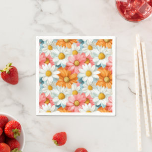 Daisy Frühlingsgebirgsfeier Napkins Serviette