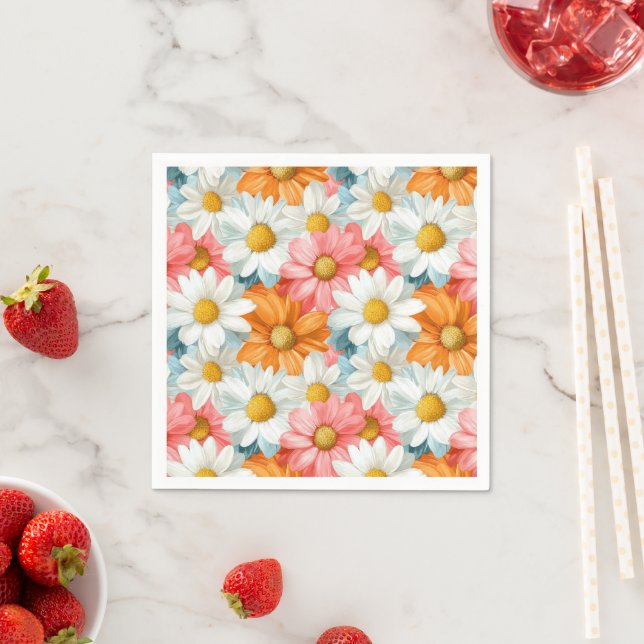 Daisy Frühlingsgebirgsfeier Napkins Serviette (Beispiel)